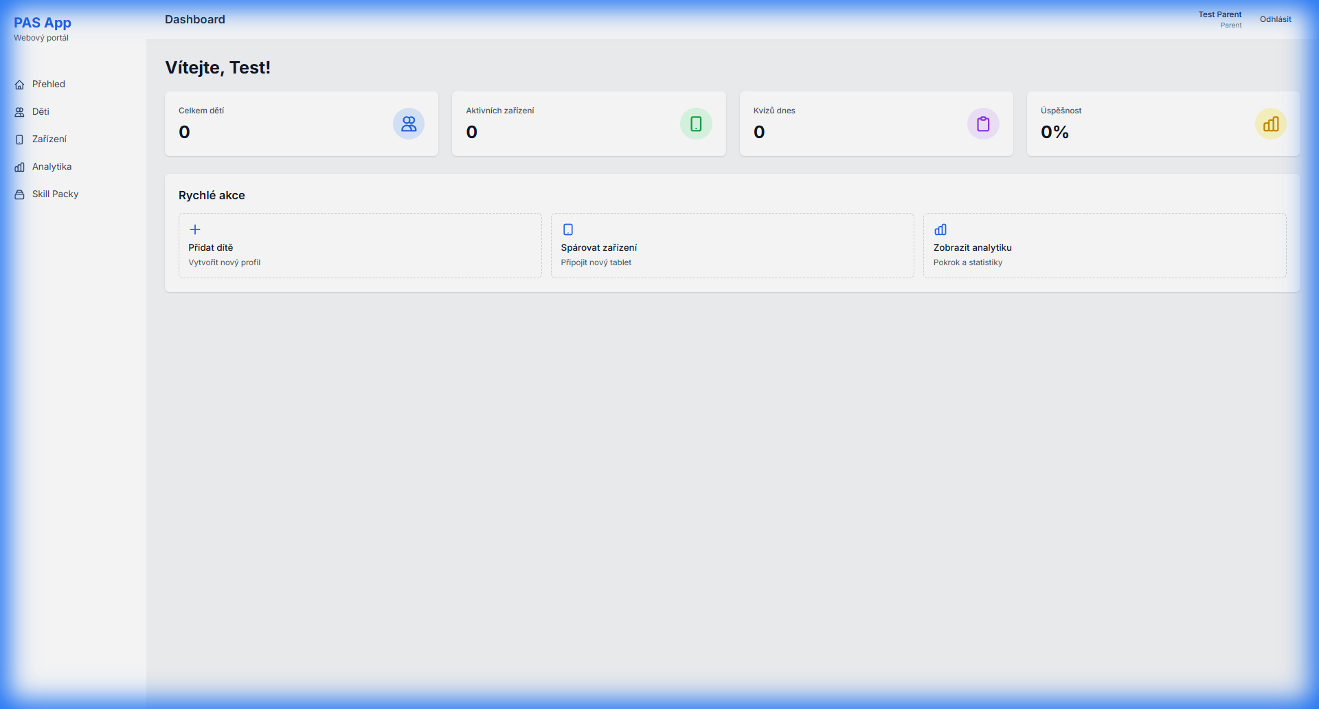 Admin dashboard PASapp